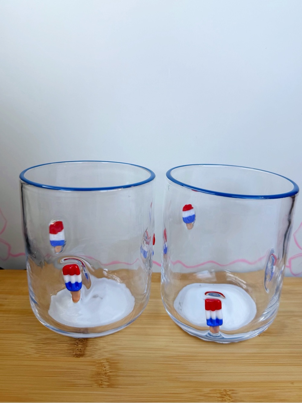 Crofton Popsicle Icon Glass cup Set of 2